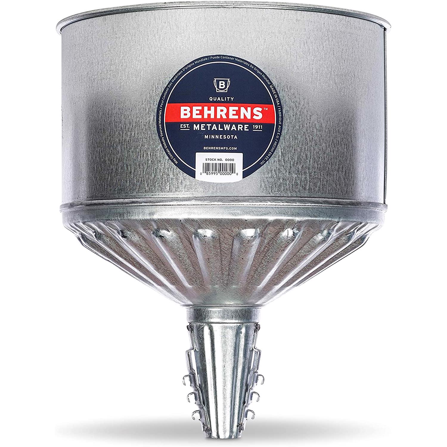 Funnel Behrens  Silver  11-7/8 in H Steel  256 oz